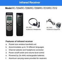 Système de casque de console de cabine d'interprétation sans fil IR, dispositifs de traduction simultanée facilités par la vidéo pour les conférences