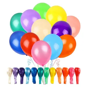 50 pc Baby Shower Yellow Helium Garland Pink Blue Rose Gold Happy Birthday White Gender Reveal Black Green Purple Party Balloon