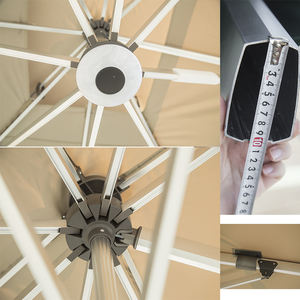 Glamping moderno comercial de lujo hotel al aire libre paraguas jardín sombrilla <span class=keywords><strong>patio</strong></span> sombrillas a prueba de viento al aire libre sombrilla con luz LED - Product Image 4