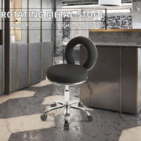 Tabouret de levage professionnel moderne en métal avec poulie pour salons de beauté,salons de coiffure, salons de coiffure,                  salons de beaut