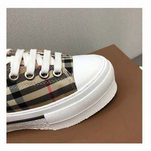 Plaid Canvas Platform Sneakers Round Toe Lace-Up Breathable All Seasons Walking <b>Shoes</b> - Product Image 3