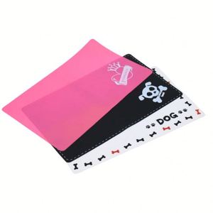 Waterproof Eco-friendly Modern Print Silicone <b>Pet</b> <b>Feeding</b> <b>Mat</b> Dog Food Pad for Small Animals Home Use All Seasons - Product Image 1