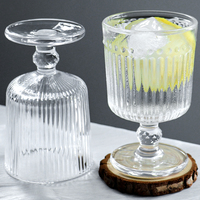 Bol à dessert en verre classique pour fêtes, capacité personnalisable, pour la maison et les mariages, coupe à pied court, gobelet en verre pour crème glacée