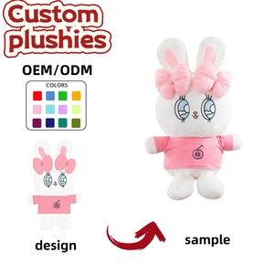 Peluche Personalizado de la Serie Conejo Adorable con Relleno de Algodón PP, Regalo de Cumpleaños de Alto Valor para Niños de 7 a 14 Años, Alivio del Estrés, Unisex - Product Image 1
