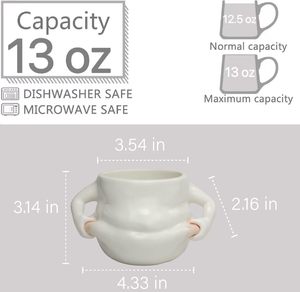 ตัวอย่างฟรีขายส่งแ<span class=keywords><strong>ก</strong></span>้วดื่มสร้างสรรค์ที่กําหนดเองพร้อมมือจับเซ็<span class=keywords><strong>ก</strong></span><span class=keywords><strong>ซี</strong></span>่ร่างกาย 3D นอร์ดิ<span class=keywords><strong>ก</strong></span>ท้องใหญ่แก้ว<span class=keywords><strong>ก</strong></span>าแฟเซรามิก - Product Image 3