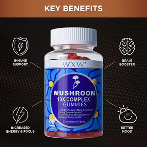 Supplément alimentaire OEM Vente en gros Gommes aux champignons Supplément nutritionnel Bonbons de soutien à la gestion du poids - Product Image 6