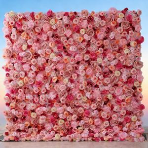 Pared de Flores Artificiales Altamente Realistas con Exuberante Vegetación, Decoración para Fondo de Escenario de Bodas y Ceremonias - Product Image 5