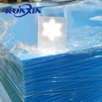Feuille acrylique micro-prismatique diffuseur de lumière LED anti-éblouissement optique clair UGR 1,2 mm 1,5 mm 2 mm