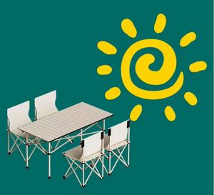 2026 Trending Modern Lightweight Folding <b>Table</b> <b>Chairs</b> Set Portable Durable Oxford Cloth Outdoor Furniture Multifunctional - Product Image 5