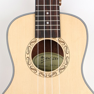 <span class=keywords><strong>Ukelele</strong></span> de Madera de Alta Calidad de 24 Pulgadas con Tapa de Abeto y Madera de Zabrawood, Marca China Deviser, en Oferta para Tiendas de Música - Product Image 4