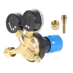 Manomètres à oxygène et acétylène entièrement en cuivre SUA CGA540 CGA510 Réducteur de pression LGP Série V350 Instruments de soudage et de découpe pour GPL Argon - Product Image 1
