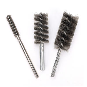 Cepillo para tuberías de acero inoxidable DIY de longitud personalizable, con mango de plástico de 1/2 de diámetro y cerdas de carburo de silicio para eliminar óxido. - Product Image 3