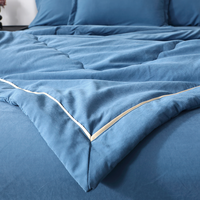 Ensemble de couette de literie de luxe 100% en fibre de polyester doux et respectueux de la peau