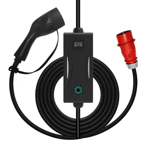 16a Mode Level 2 Ac Ev Charger 11kw Evse Portable Ev Charger Electric Vehicle Car Charger Type 2 Iec62196