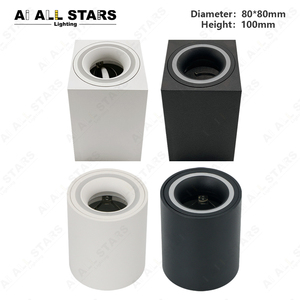 Khung Đèn Âm Trần <span class=keywords><strong>GU10</strong></span> Gắn Bề Mặt Phụ Kiện Giá Đỡ Đèn Chiếu Điểm Chống Chói Đèn Âm Trần Hình Vuông MR16 <span class=keywords><strong>GU10</strong></span> - Product Image 2