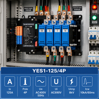Commutateur de transfert automatique YUYE NA TYPE ATS pour générateur, 125A, à branchement direct, double alimentation