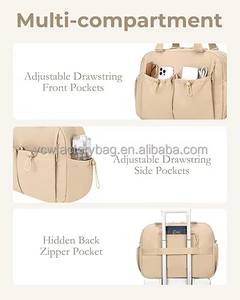 Sac de voyage pour femme avec compartiment pour ordinateur portable, sac de <span class=keywords><strong>week</strong></span>-<span class=keywords><strong>end</strong></span>, sac de sport avec sangles pour tapis de yoga, sac de voyage léger - Product Image 5