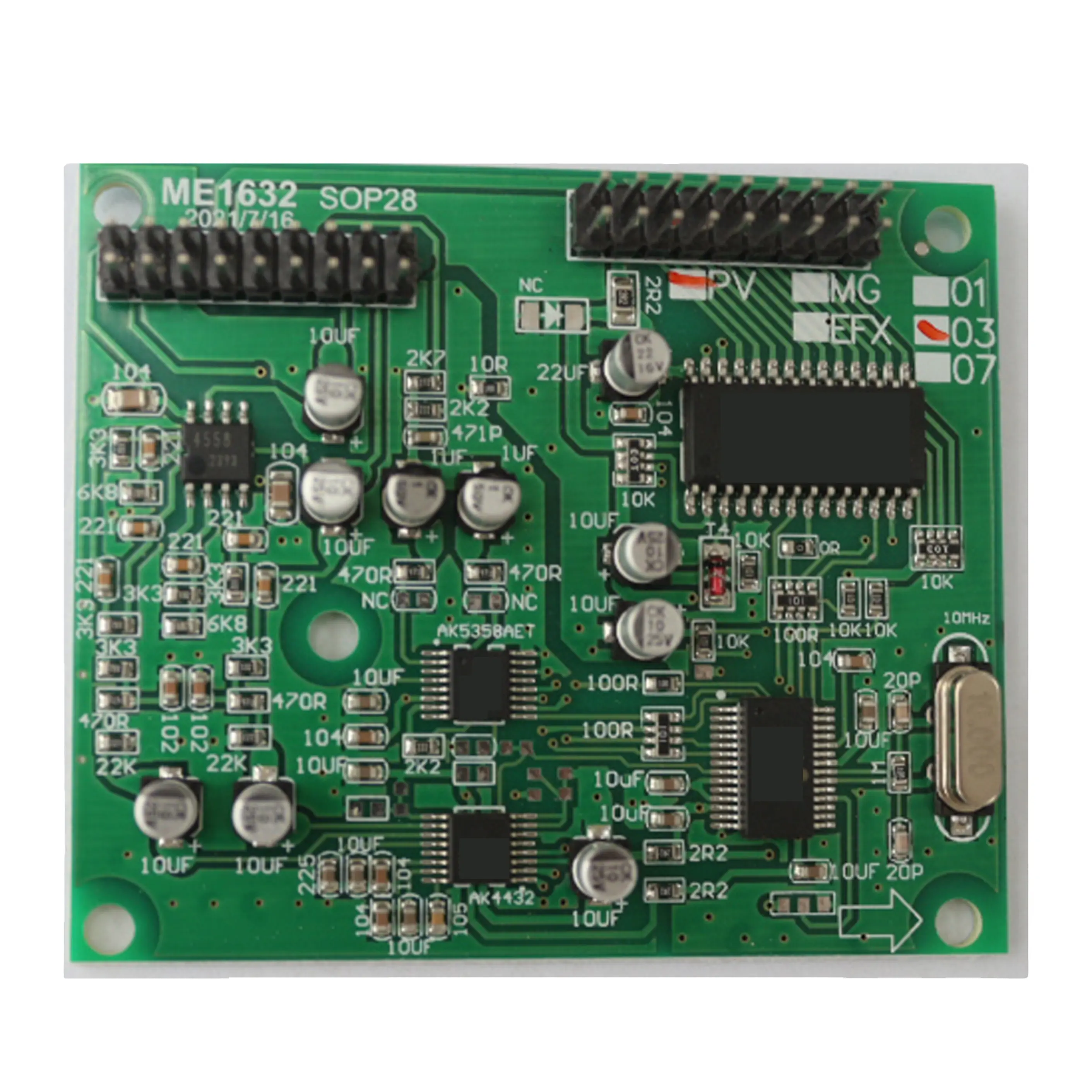 Hot Selling Microphone Amplifier Board With Low Price 24 effects board modules