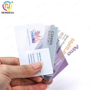 Tarjeta transparente de plástico PVC imprimible con logotipo personalizado con banda magnética