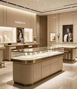Nouvel ensemble de présentoirs à bijoux sur pied plateau de <span class=keywords><strong>vitrine</strong></span> de luxe présentoir noir présentoir de colliers de bijoux - Product Image 3