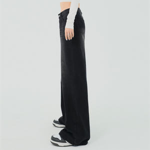 <span class=keywords><strong>Jeans</strong></span> a Gamba Larga Taglie Forti <span class=keywords><strong>con</strong></span> <span class=keywords><strong>Elastico</strong></span> <span class=keywords><strong>in</strong></span> <span class=keywords><strong>Vita</strong></span> per Viaggi e Uso Quotidiano - Product Image 3