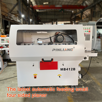 Machine à raboter le bois PINLIANG à 4 côtés, raboteuse à quatre côtés avec moteur et moteur électrique, haute productivité, 16,5 kW, 380 V pour le bois massif