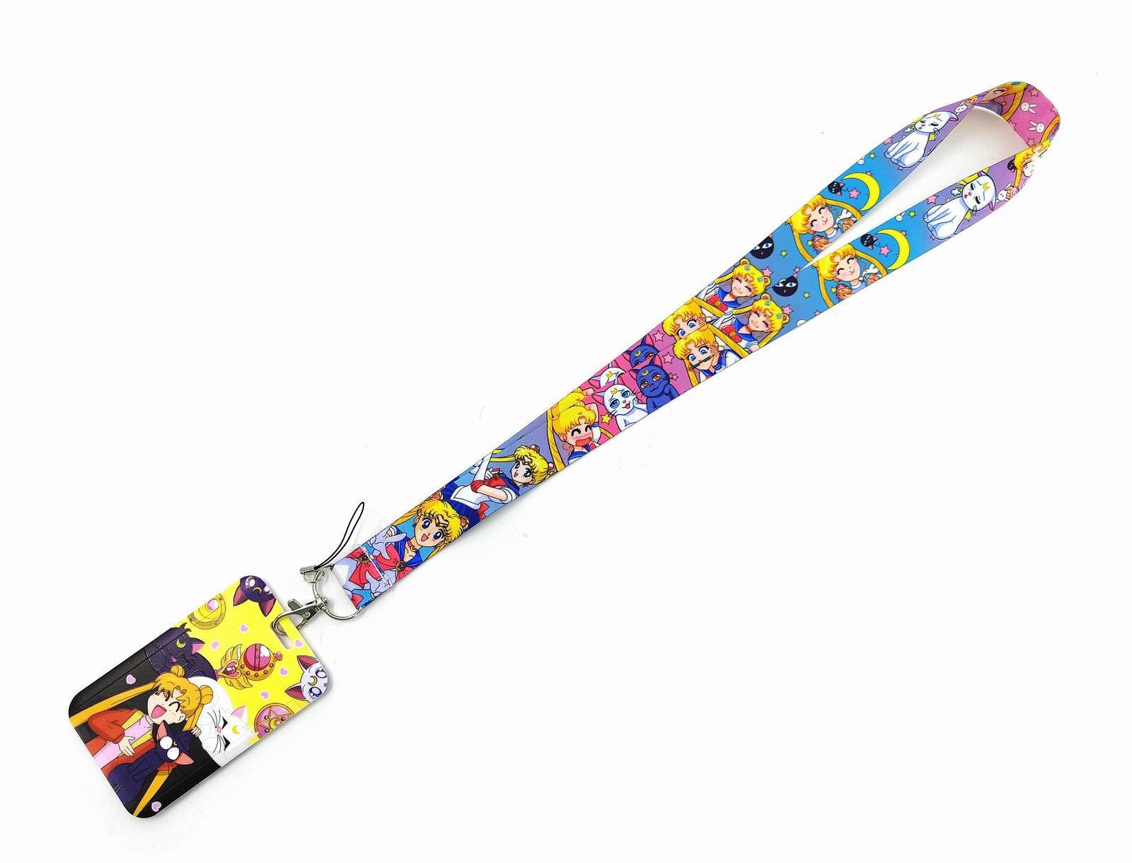 Lovely Creative Cartoon Sailor Lanyard Anti-Lost Neck Strap Card Holder Phone Case Satin Lanyard Children Promotional Gifts Image 2