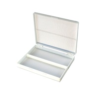 DeGao Plastic Pathology Slide Storage Box Microscope Slide Storage Box 1-100 Slots ABS Histology Pathology Lab Slide Holder Case