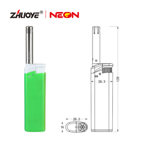 Briquet à gaz électrique design moderne tendance pour la cuisine et le barbecue, pistolet à bougies en plastique coupe-vent et rechargeable pour la cigarette de fête