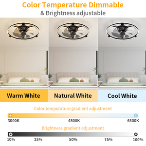 BLDC Motor Electric App-Controlled <b>Remote</b> <b>Control</b> LED Light Metal Construction Silent Energy-Saving <b>Fan</b> for Hotel Household - Product Image 2