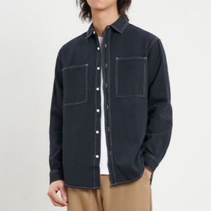 Spring 2026 New 100% Cotton Men's Casual <strong>Flannel</strong> Single Breasted Machine Washable Lapel Long-sleeved <strong>Shirt</strong> <strong>Jacket</strong> - Product Image 1