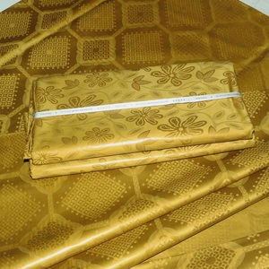 Tissu africain Bazin Riche 2026 original de 160 cm de large, textile FEITEX Super <span class=keywords><strong>Magnum</strong></span> Gold Cotton Damask Shadda Tissu Africain - Product Image 1