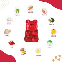 Gommes multivitaminées complètes pour enfants, 90 unités, sans sirop de maïs à haute teneur en fructose, complément nutritionnel quotidien pour enfants, marque privée OEM