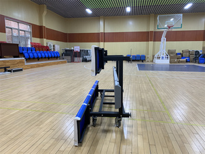 Gradas Móviles <span class=keywords><strong>de</strong></span> Dos Filas <span class=keywords><strong>de</strong></span> Aluminio y Acero para Campos <span class=keywords><strong>de</strong></span> Fútbol, Gradas Removibles y Duraderas para Gimnasios, Bancos para Espectadores - Product Image 5