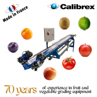 Máquina clasificadora de peso multifuncional CALIBREX pequeña, fabricada en Francia, para frutas pequeñas y medianas