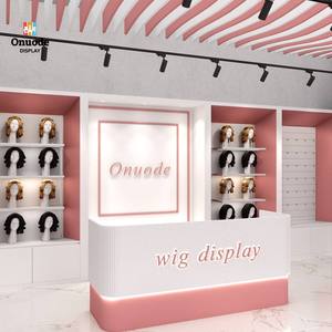 LED-Lit Makeup Kiosk for Skin <b>Care</b> & Beauty Products Display Shopping Mall Cosmetic Counter Display - Product Image 2
