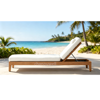Conjunto de Muebles de Jardín de Madera de Teca de Estilo Minimalista, Precio Económico, para Disfrutar al Aire Libre, con Silla de Esquina para Ver la Ciudad