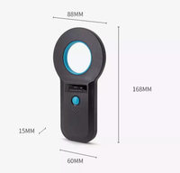 Lector de microchip para animales, etiqueta RFID de baja frecuencia de 134,2 kHz para perros, gatos, mascotas, ganado, Material ABS
