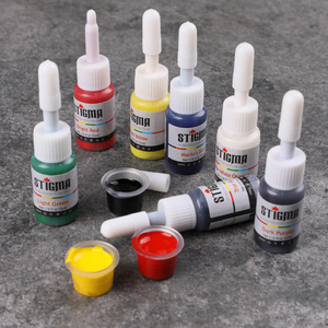 Encre de tatouage multicolore 5 ml, pigment pour l'art corporel, peinture de beauté pour maquillage semi-permanent des sourcils, fournitures de maquillage permanent - Product Image 1