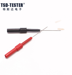 Isolation piercing Nadel Zerstörung freies Multimeter 1mm Prüf sonde Red Black 30Vac-60VDC/Max.10A Lange scharfe Edelstahls pitze - Product Image 3