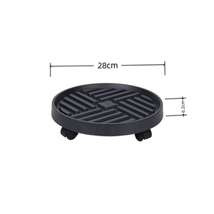 Vente chaude Bon marché <span class=keywords><strong>Support</strong></span> <span class=keywords><strong>à</strong></span> <span class=keywords><strong>roulettes</strong></span> Plateau rond en plastique texturé <span class=keywords><strong>pour</strong></span> une utilisation <span class=keywords><strong>Support</strong></span> pratique <span class=keywords><strong>pour</strong></span> <span class=keywords><strong>plantes</strong></span> avec une conception <span class=keywords><strong>à</strong></span> roulement lisse - Product Image 2