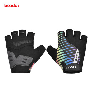 Baodun – gants de cyclisme demi-doigts en microfibre, coussinet de paume absorbant les chocs, pour vélo de route, de montagne, utilisation en plein air, unisexe - Product Image 4