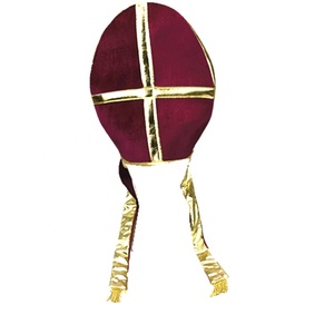 Chapeau de pape personnalisable Manwu Factory, chapeau de prêtre catholique romain pour les fêtes d'Halloween et les festivals - Product Image 5