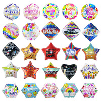 Set Balon Foil Ulang Tahun Grosir, Balon Huruf Aluminium untuk Dekorasi Pesta, Helium Mylar