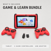 UNIWA K7 Pro Tablet Anak 7 Inci Android 15 WiFi 6 Kontrol Orang Tua Penta Core 3GB Pengontrol Game Adaptor USB