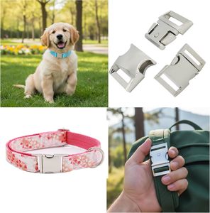 Bytiyar Buckle Pcs Inch Mm Quick Side Release <b>Clips</b> Metal Buckles For Straps Webbing Paracord Bracelet Dog <b>Collar</b> Backpack Belt - Product Image 3