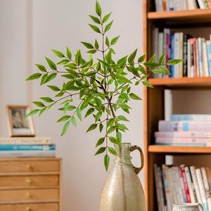 Latex جنوب الخيزران لمسة حقيقية 68 من النباتات الخضراء الاصطناعية فرع شجرة أوراق لغرفة العينة - Product Image 4