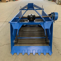 Machine de récolte de racines d'herbes à grande largeur pour tracteur agricole