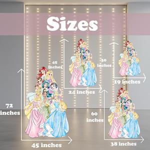 OEM ODM Recortes de Acrílico de Princesa em Tamanho Real, Cenário para Chá de Bebê, Standee de Conto de Fadas, Centros de Mesa de Acrílico para Festa de Princesa - Product Image 2