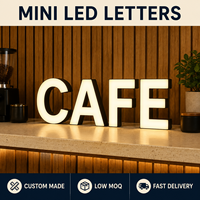 Lettres encastrées LED double face personnalisées, éclairées à l'avant et à l'arrière, signalétique de devanture 3D illuminée, résistante aux intempéries, publicité extérieure, télécommande